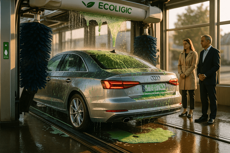 Un túnel de lavado de calidad mejora el brillo y longevidad de tu coche usando tecnología ecológica que protege la pintura y optimiza el tiempo.